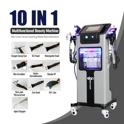 Küçük Kabarcık Yüz Oksijen Jeti H2O2 Hydra Yüz Makinesi